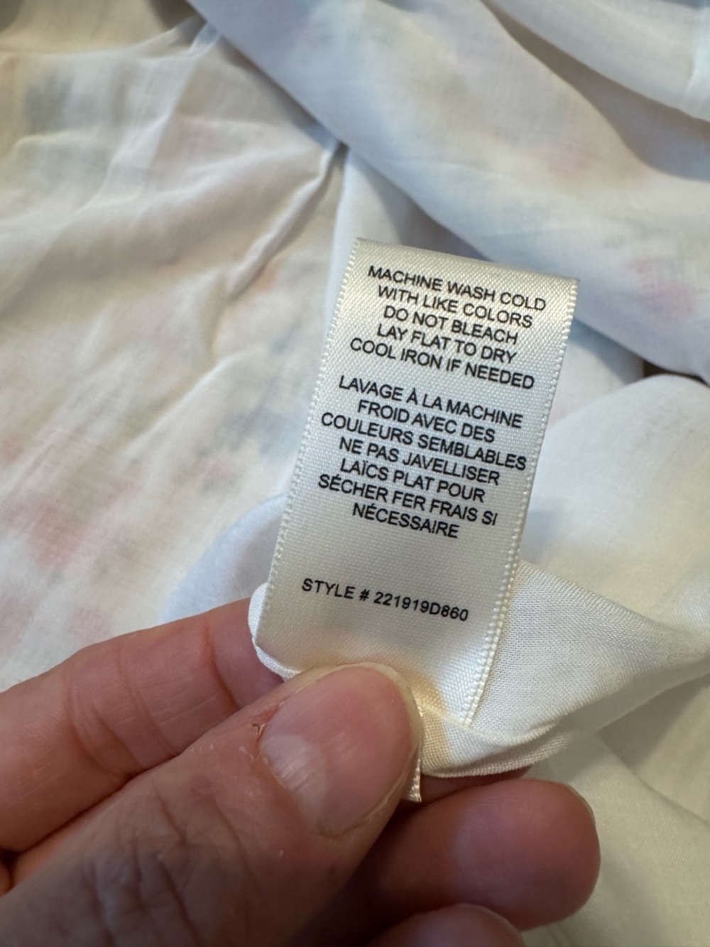 Rebecca Taylor Emma Dress Women’s Size 2 Floral Maxi Cream Blush Blue Pockets - Picture 16 of 16